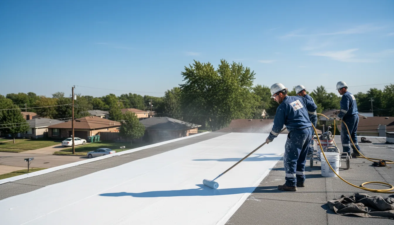 Commercial roof coating in Brighton, MI near me